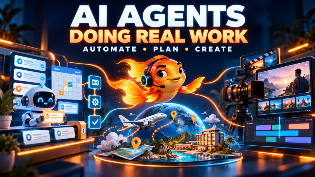 AI agents powering work, travel, and video